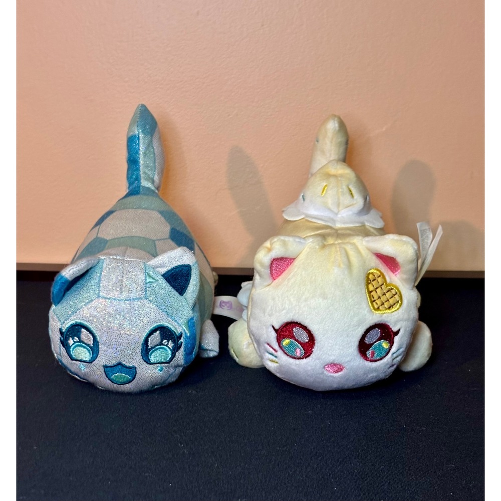 Aphmau MeeMeows Plush Bundle Ice Cream Cat Disco Cat Collectibles Stuffed
